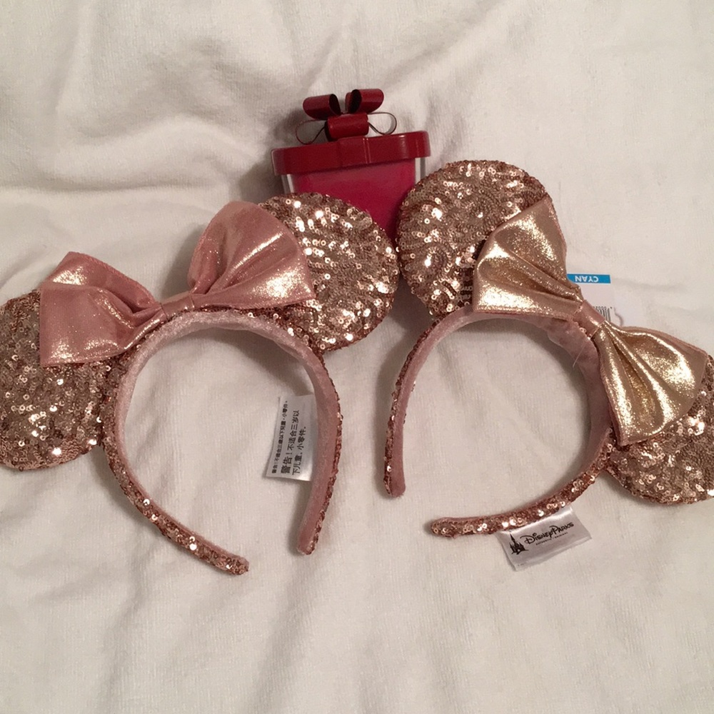 Minnie Mouse Ears - Rose Gold Set of 2!